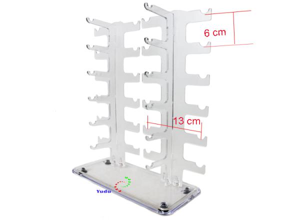 Acryl Brillenständer Brillenpräsenter für 12 Brillen